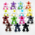 New Design Egg Flower Hair Clip Set Gradient Color Combo Flower Hair Claw Fashion Style Vacation Hair Accessories for Daily Use