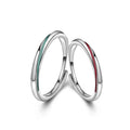 Wholesale Valentine's Day Gift Silver Plated Couple Ring Creative Temperature Change Color Open Ring for Women Girls