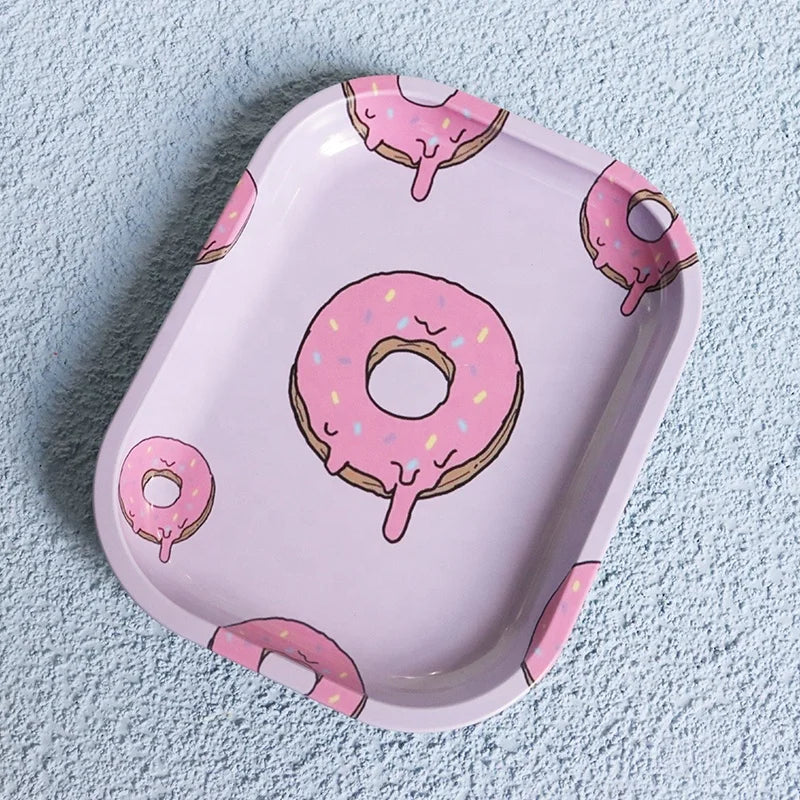 Personalized Rolling Tray Female Rolling Trays Tin Cute Girl Smoking Accessories Metal Custom Rolling Tray