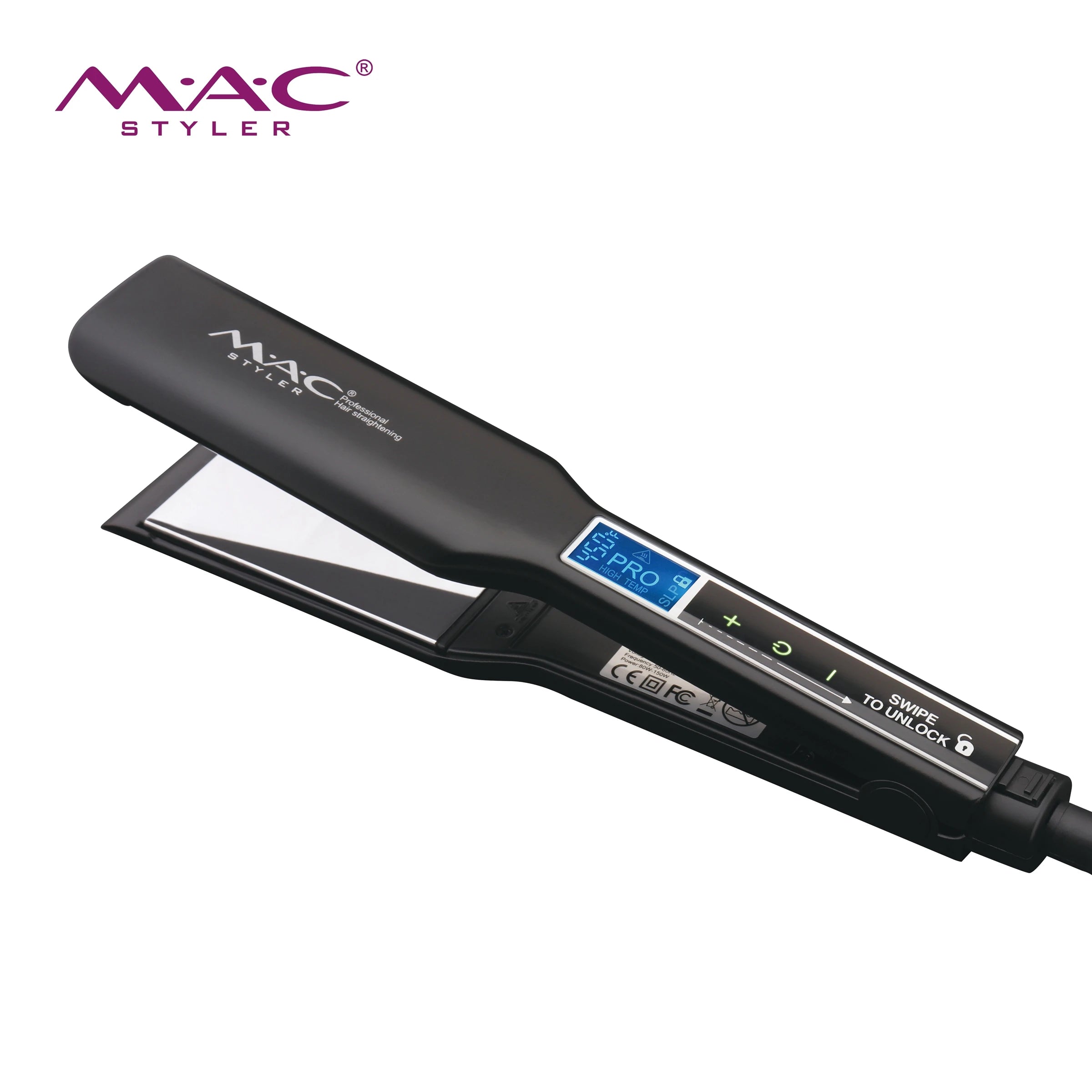 Mac Titanium Keratin Treatment Hair Iron Touch Screen Hair Straightener Flat Irons Plancha De Cabello Profesional