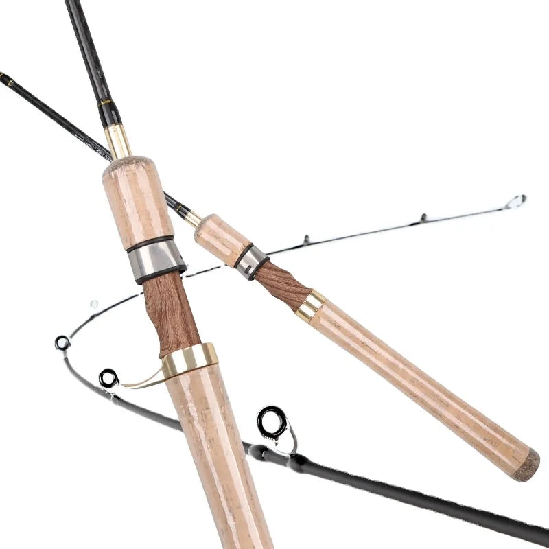 2024 Portable Fishing Rod1.68m1.8m 2.1m Ultra-light Ultra-soft 2-section Trout Rod Big Guide Ring Micro-object Solid Fishing Rod