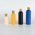 Custom Round HDPE PE PCR Empty Matt Soft Touch Rubber Finish Plastic Bottle Container for Cosmetic Skincare
