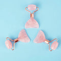 Jade Roller & Gua Sha Face Roller Redness Reducing Skin Care Tools Massager for Face Self Care for Women Mothers Day Gifts