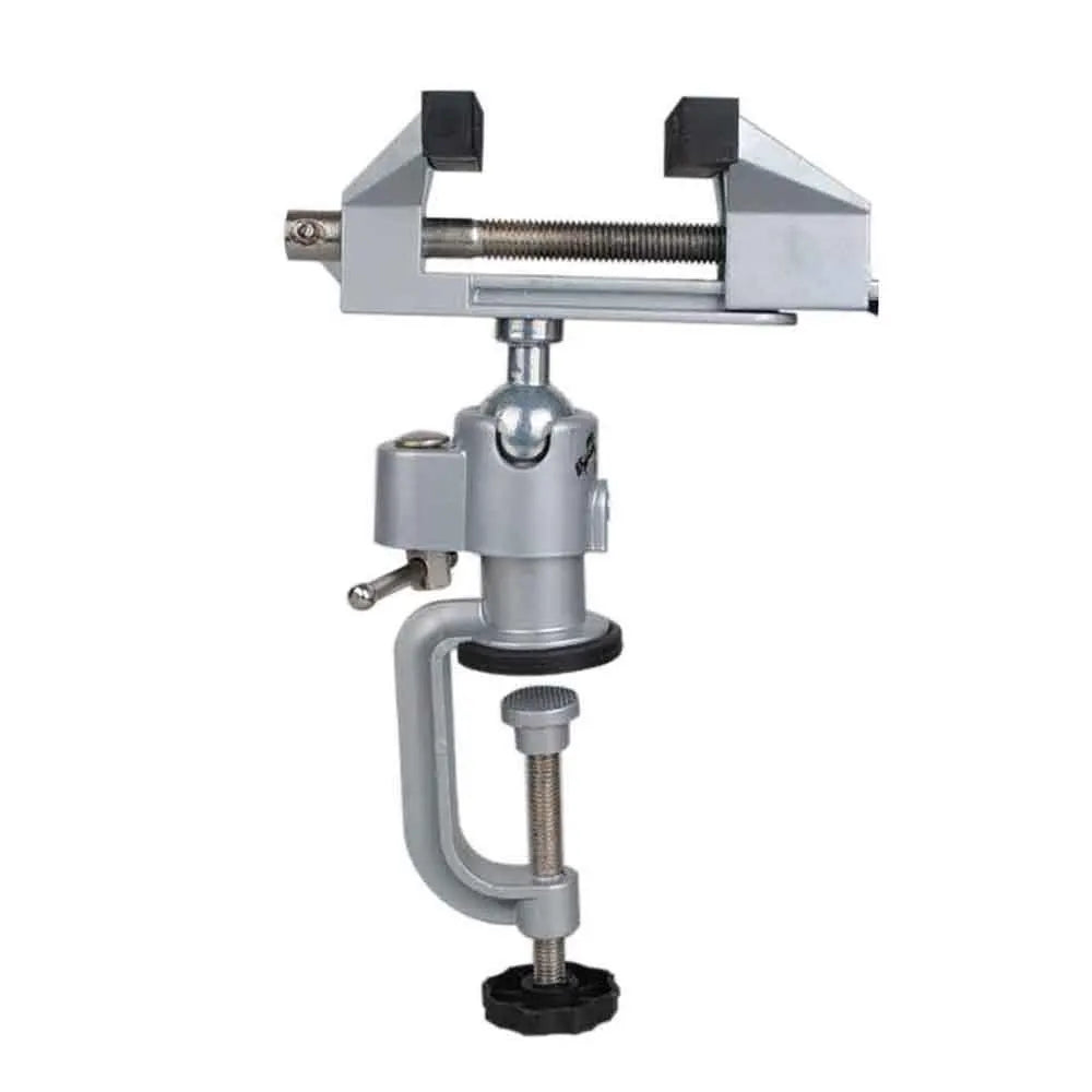 360 Degree Swivel Mini Universal Table Vise Aluminum Alloy Small Bench Vise Home DIY Table Clamp Woodwokring Tools Fixed Bracket