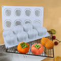 D5070 Persimmon Peanut Pudding Jelly Mousse Aromatherapy Decorate Fondant Cakes Chocolates Resin Mold  Silicone 3D Mould