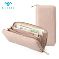 Good Quality PU Leather Long Wallet New Design Custom Zipper Credit Card Holder for Women Factory Direct