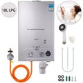 VEVOR EU/US Warehouse 6-18L LPG/LNG Instant Tankless Gas Water Heater Water Boiler for Outdoors/ Garden/ RV/ Household