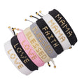 Supplies Boho Handmade Adjustable Miyuki Beads Beaded Bracelet Inspire love Hope Blessed Charm Jewelry Wholesale