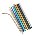 Great Christmas Gifts Reusable 304 Stainless Steel Straight Straw for Drinking Bar Accessories