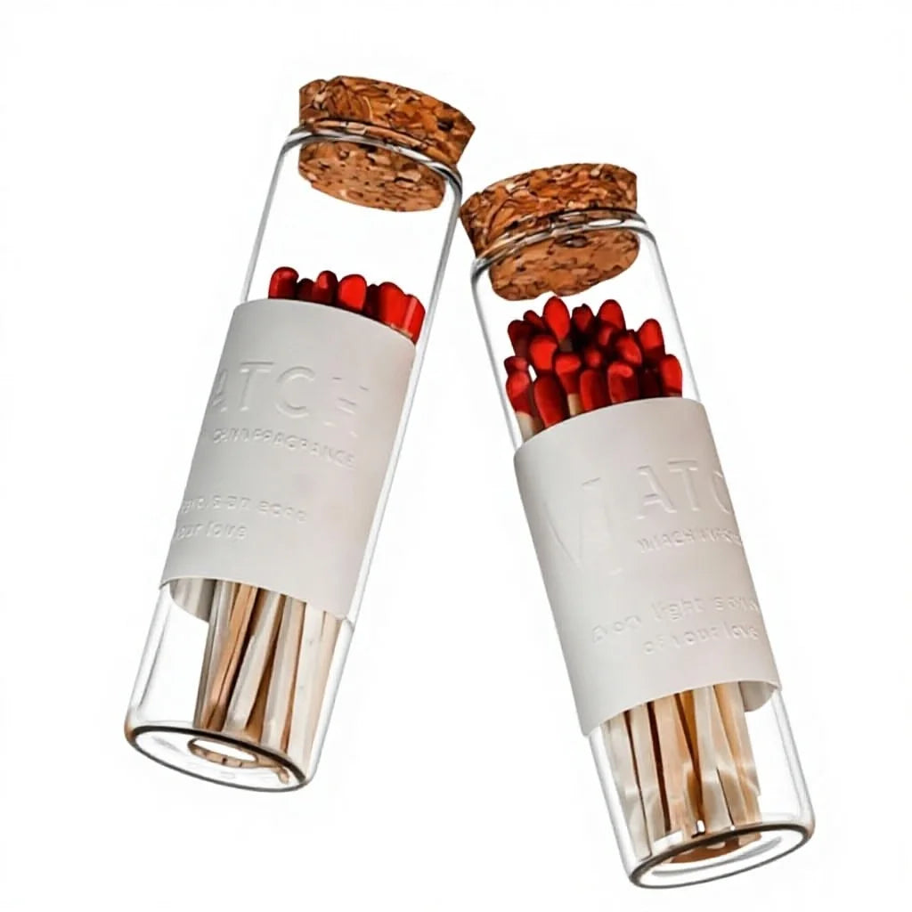 Customized Eco-Friendly Durable Safety Classic Style Glass Jar Printing Wholesale White Wooden Sticks Candle Use for Brand