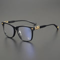 CH8016 Large Frame Optical Computer Reading Women Fashion Luxury Brand Men Glasses Black Transparent Acetate Unique High End