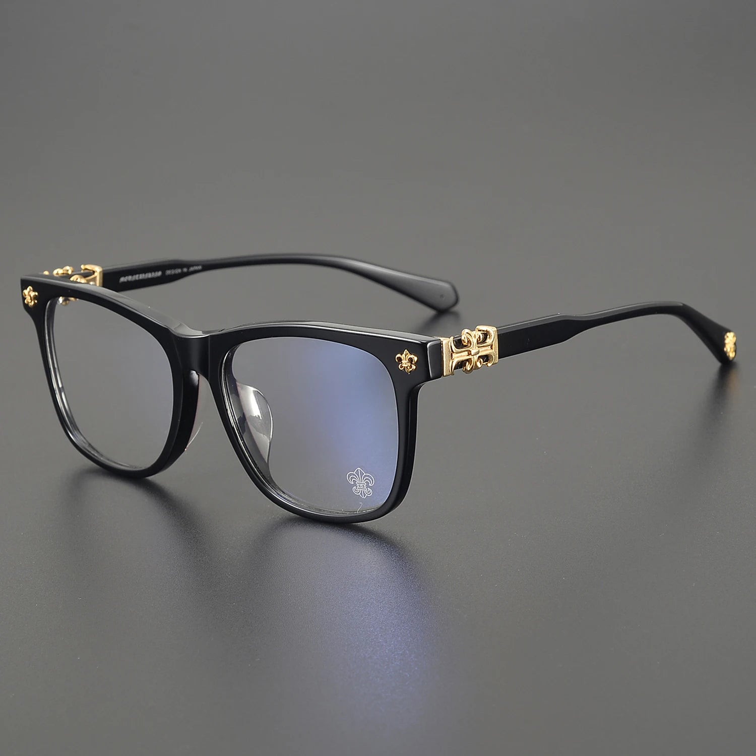 CH8016 Large Frame Optical Computer Reading Women Fashion Luxury Brand Men Glasses Black Transparent Acetate Unique High End