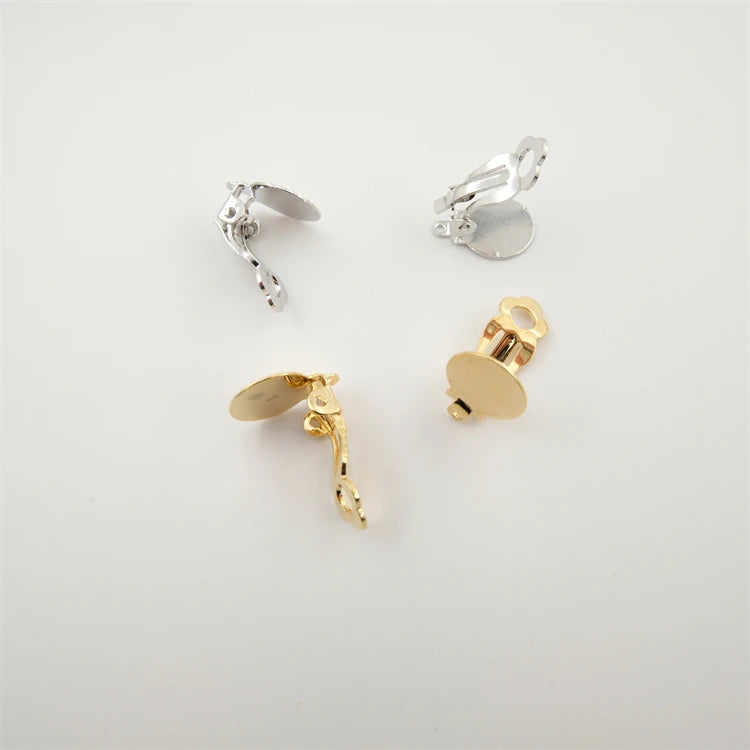 Brass Earrings 14k Gold Plating Diy Jewelry Making Earring Charms Plane Accessories Frog Shape Smooth Woman Ear Clips Fine