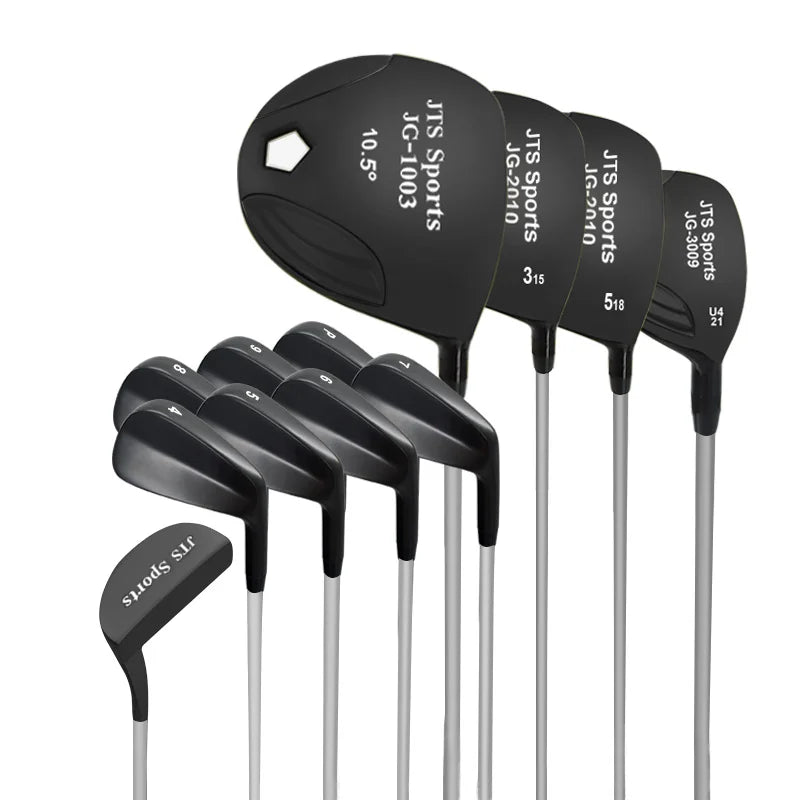 Premium Professional Right Handed 12 Golf Clubs Titanium Full Golf Set with PVD Coating Graphite & Steel Shafts for Men
