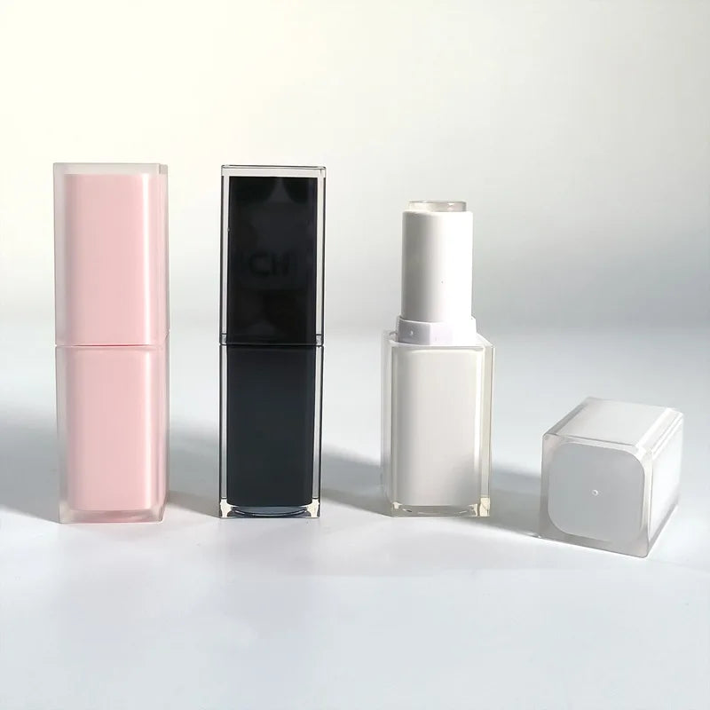 Custom Logo Cosmetic Tube Packaging Recyclable Eco-friendly Empty Plastic Lipstick Lip Balm Container Customized Plastics Tubes