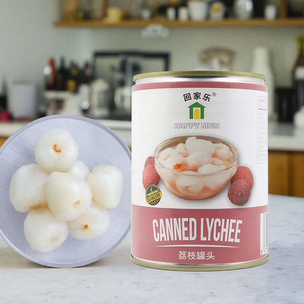 565g Organic Fresh Tin Food Can Sweet Fruit Canned Lychee in Light Syrup Canned