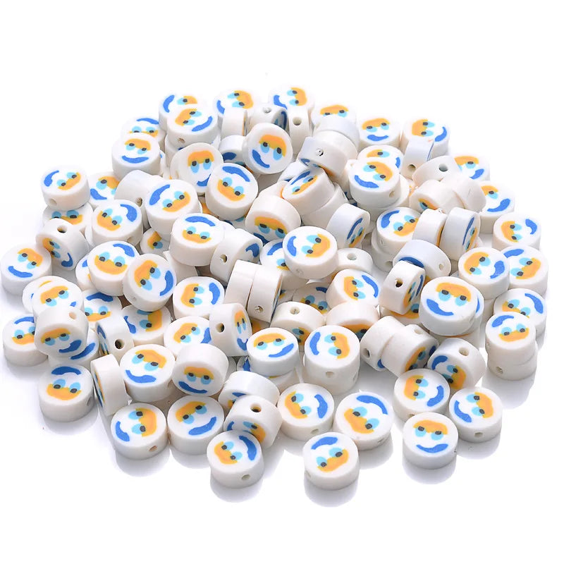 Hot selling 10mm cartoon duck soft ceramic slice DIY mobile phone chain necklace craft jewelry accessories in 2024