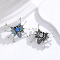 Jachon Wholesale Costume Pins Accessories Animal Insect Brooch Alloy Rhinestone Spider Brooch Pin for Women and  Men