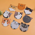 Cute Cat Head Shape Ceramic Coasters with UV Print Custom Logo Absorbent Cork Back for Table Decor