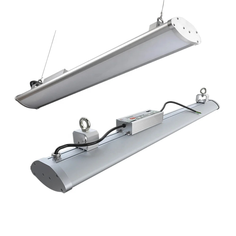 300w 250w 200w 150w 120w Lights Industrial High Lumen 2 3 4 5ft Emergency Dimmable Ip66 Led Linear High Bay Light for Warehouse