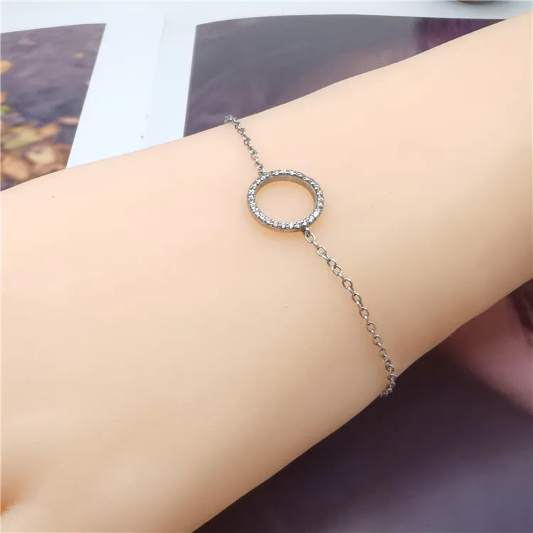 2020 Pretty 925 Sterling Silver Charm Bracelet Fashion Jewelry Chain Bracelet for Wedding or Gift for Your Lady/Girlfriend