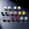 G23 Titanium Children's Internally Threaded Labret Nose Earring Piercing Tops Bezels for Zircon Gem Setting Wedding Engagement