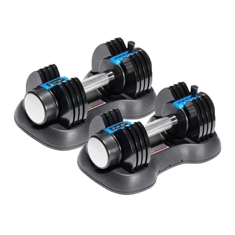 5-in-1 Adjustable 25 LBS Cast Iron Smart Dumbbell Set Fitness Dial Dumbbell for Women and Men for Home Use