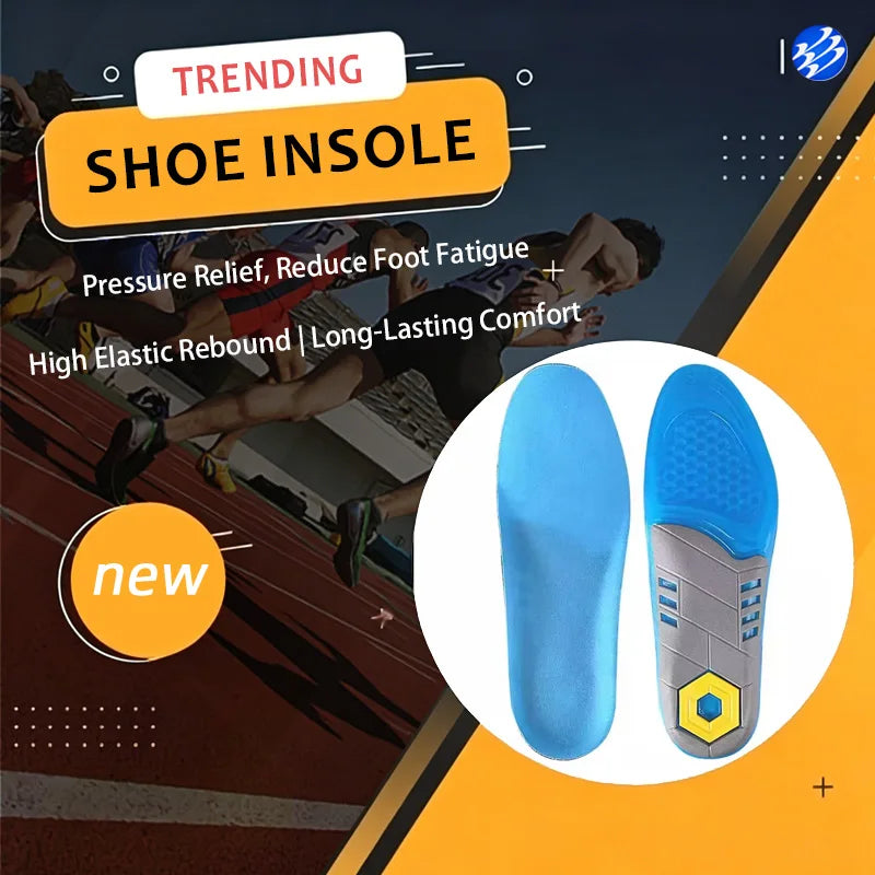 Quick Shipping Sport Insoles Shock Absorption Anti-slip Semelles De Sport Cushioning Comfortable Sport Insoles for Sneaker