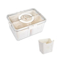 Fruit Storage Containers for Fridge Plastic Food Containers with Lids Refrigerator Organizer Bins with Divider