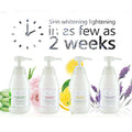 Permanent Whitening Body Lotion Cream with Vitamin C and Rose Moisturizing Lightening and Freckles Removal for Dark Skin Tones