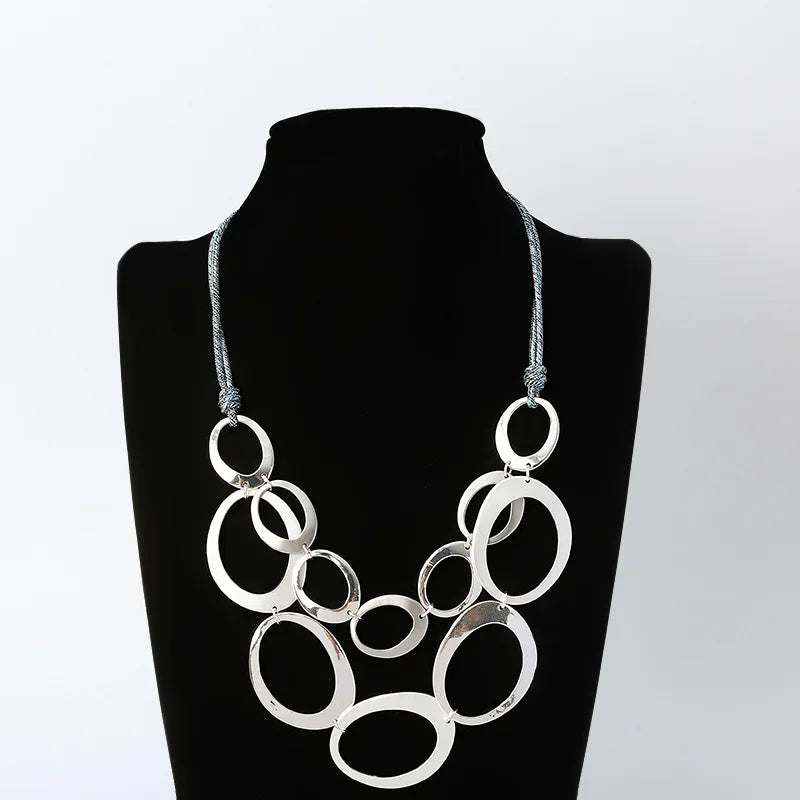 European and American Women Design Necklace Set National Style Simple Wholesale Fashion Multi-layer Necklace