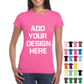 Custom Logo Screen Printed Blank T-shirts Wholesale 180gsm 100% Cotton Summer Adults Knitted Plain Customized Women Tshirt