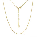 RINNTIN SC86 Herringbone Choker Sterling Silver Tarnish Free Water Resistant Chain Simple Snake Chain Choker Necklace