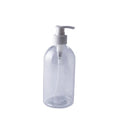 500ml PET Plastic Refillable Shower Bottles Bathroom Soap Lotion Shampoo Packaging With Screw Cap Pump Sealing Empty Water