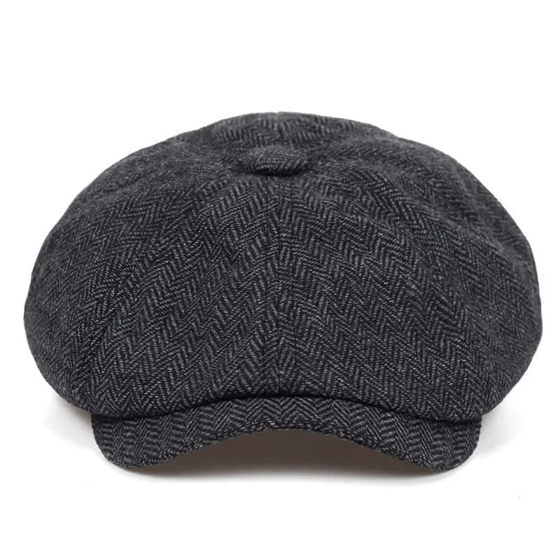 Fashion Men Classic Newsboy Gatsby Hat Blend Vintage Flat Ivy Cabbie Cap