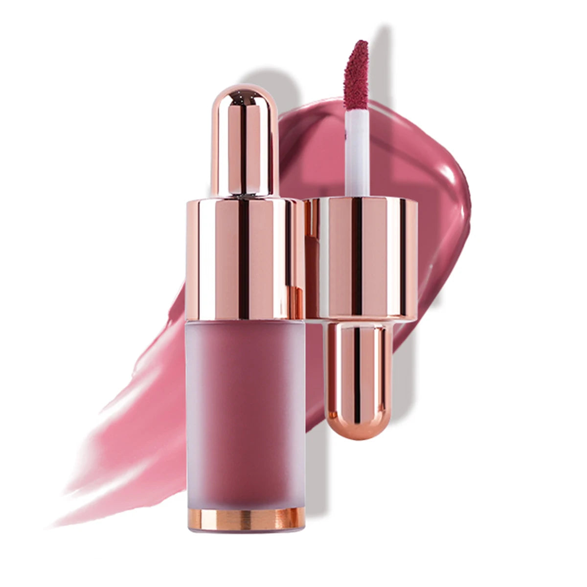 Waterproof Liquid Blush Beauty Matte Stick Soft Applicator for Natural Cheek Tint Lightweight Face Makeup Cream
