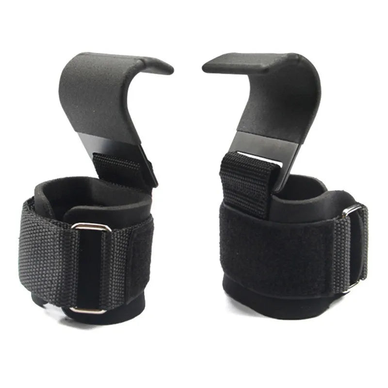 2024 Wholesale Gym Fitness Set Weight Lifting Hooks Heavy Duty Power Lifting Grips Padded Gloves Wrist Straps