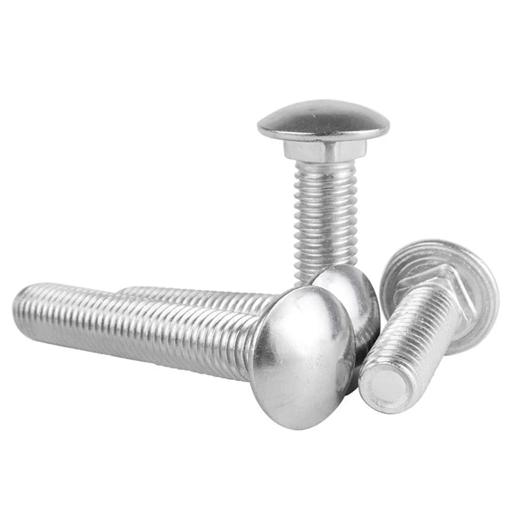 M4 M5 M6 M8 M10 M12 DIN603 Stainless Steel Round Head Square Neck Hold Down Screws Carriage Bolts