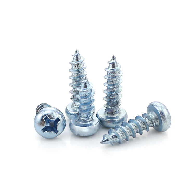 Metric Zinc Plated Carbon Steel Cross Recessed Pan Head Self Tapping Screws