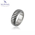 15919 XUPING JEWELRY Stainless Steel Jewelry Simple Neutral Fashion Fine Couple Engagement Adjustable Jewelry Ring
