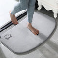 Personal Image Wholesale Small Coral Fleece Cartoon Hexagon Bathroom Carpet Bath Rugs with Memory Foam PVC Backing Solid Pattern