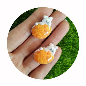 New Easter Resin Flatback Crafts Cartoon Colorful Eggs Rabbit Diy Cabochons Cell Phone Case Jewelry Embellishments