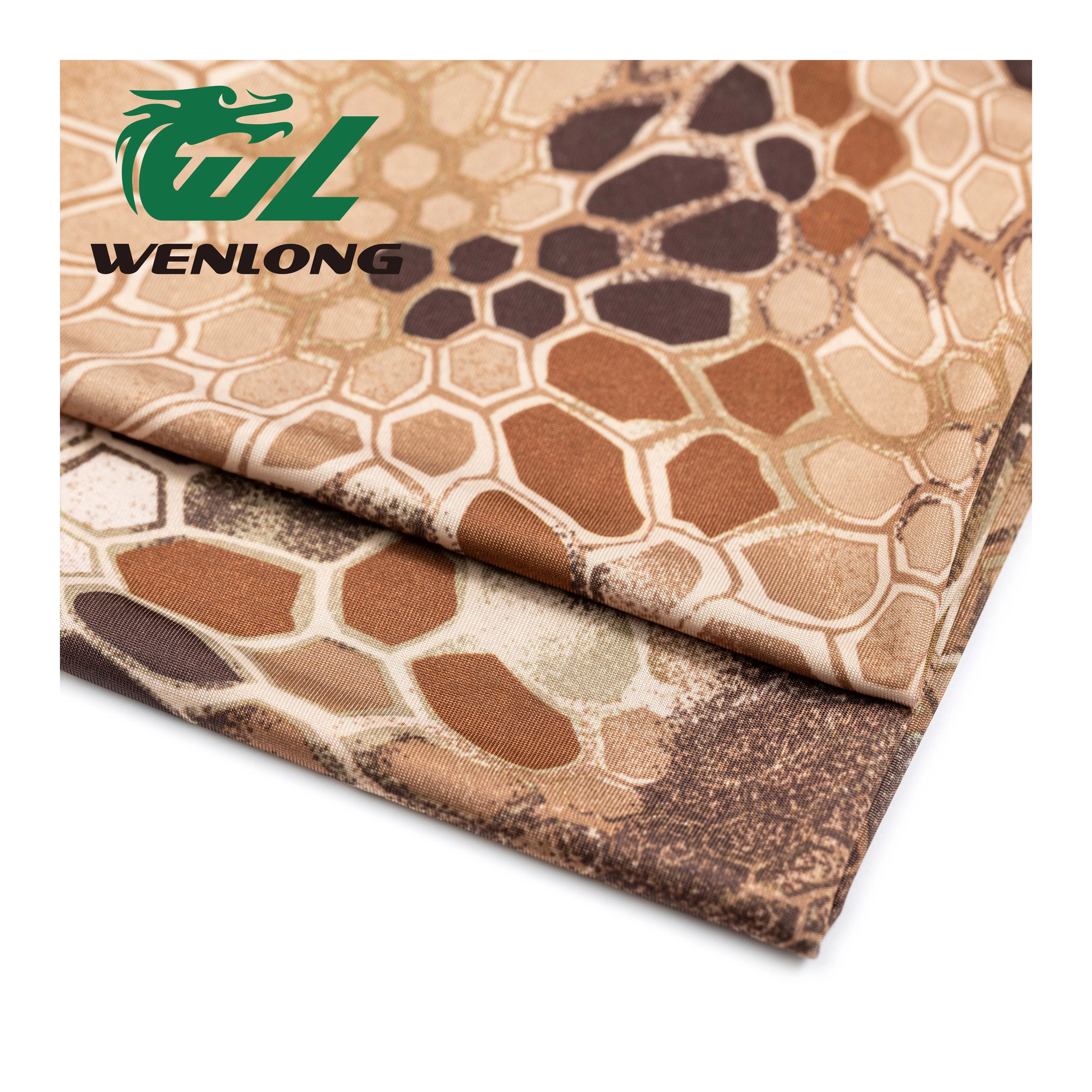 Printed 94Poly 6Spandex Knitted Lightweight Camouflage Casual Fabric for Outdoor Ice Sleeves