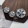New Arrival Exquisite Rhinestone Zircon Diamond Button Flower DIY Decoration for Lady Fancy Garment Accessor Ies