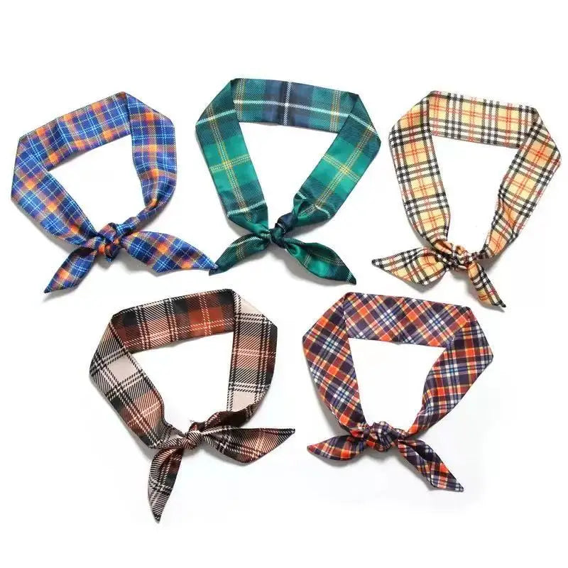 Sustainable Fashion Handbags and Hair Skinny Neck Scarf Recycled Product