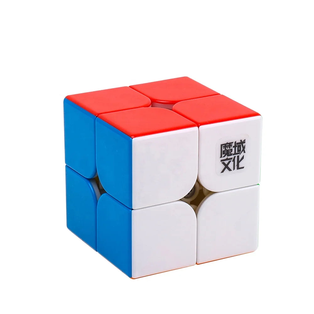 MoYu WeiPo WR M Magnetic Magic Puzzle Cube Stickerless 2X2X2 White Base Puzzle Cube