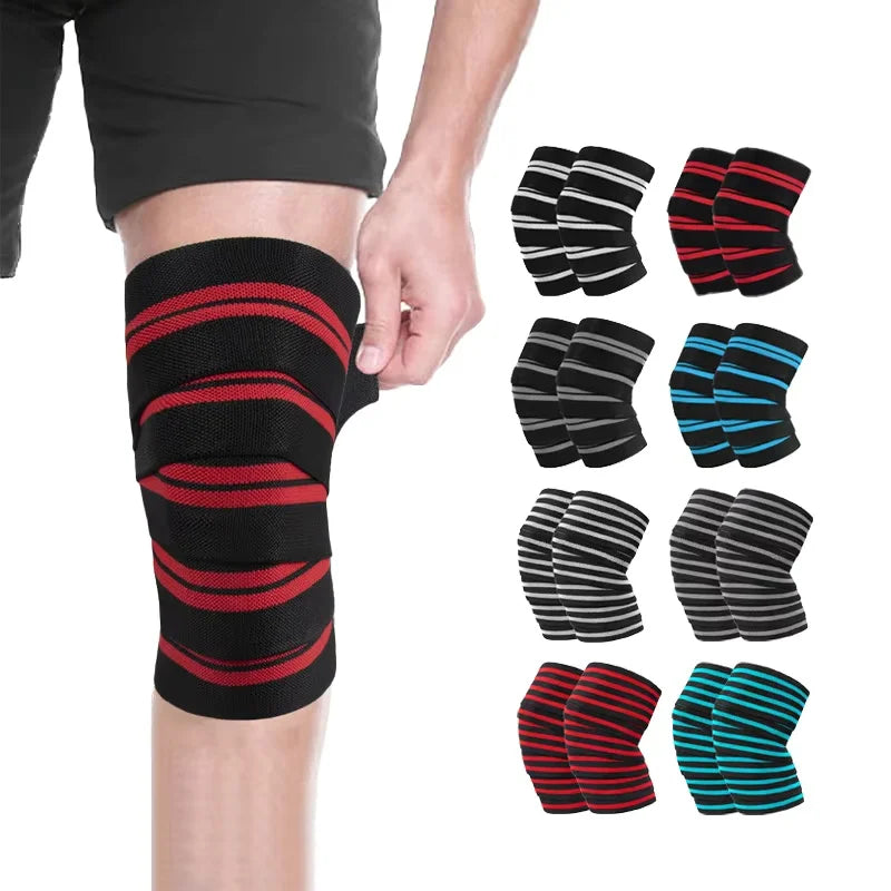 Women Men Compression Sleeve Arthritis Pain Relief Strap Weight Lifting Safety Protection Knee Wrap