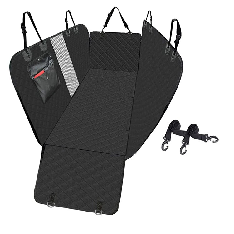 Dropshipping Large Black Waterproof Foldable Washable Carrier Dog Car Pet Seat Cover