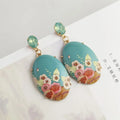 Wholesale Statement Pattern Earrings Classic Resin Stud Earrings Jewelry for Women