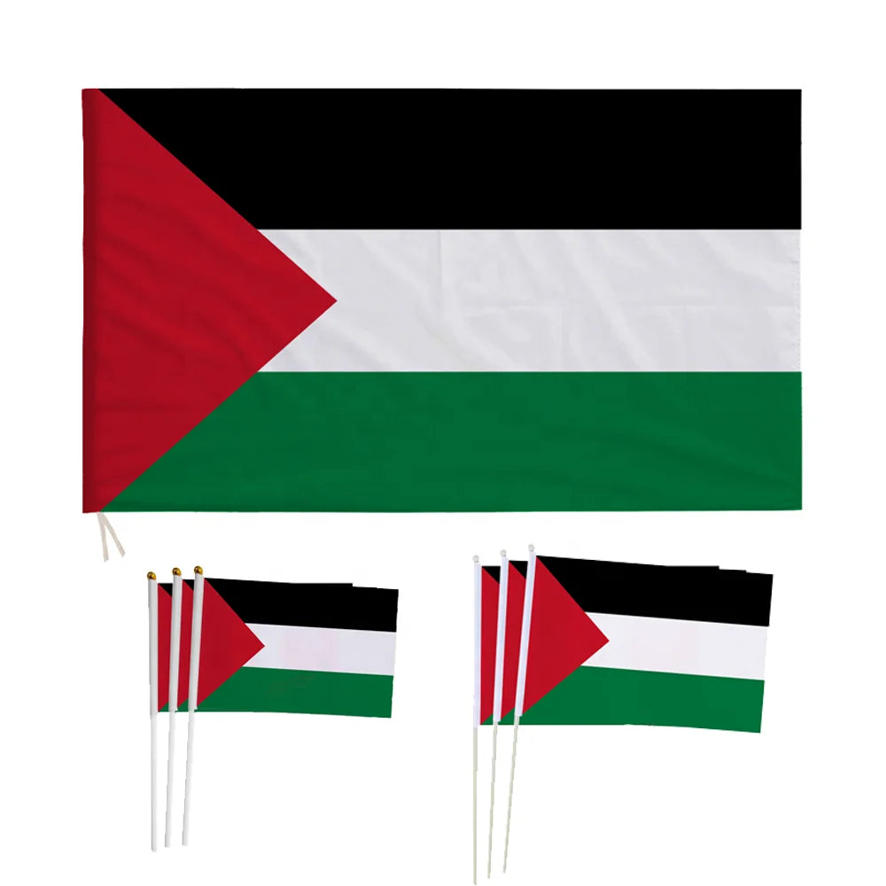 Wholesale 3*5ft Palestine Big Flag Decoration Polyester Palestine National Flag